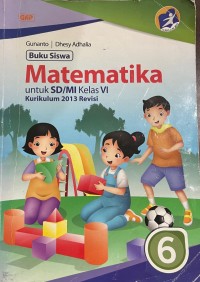 Image of Buku Siswa Matematika untuk SD Kelas VI K13R